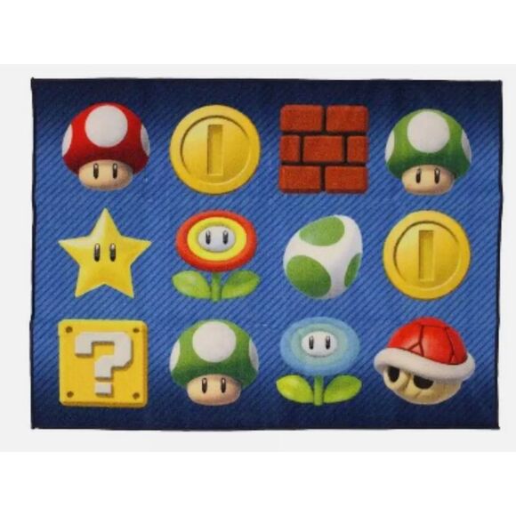 Other Other - Super Marios Bros Gamer Kids Area Rug 40"x54"